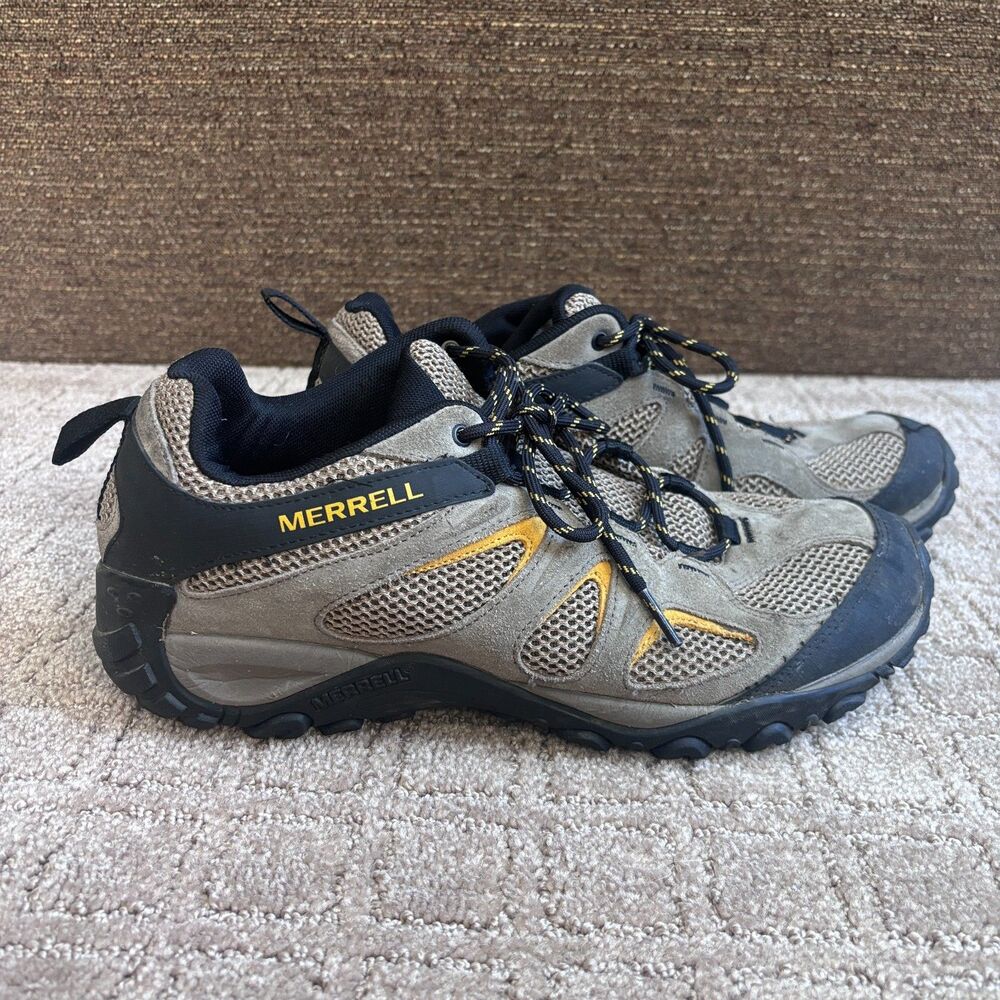 Merrell Yokota 2 Hiking Shoes Mens 10.5 Moab Gray Suede Trail Low Top J31281